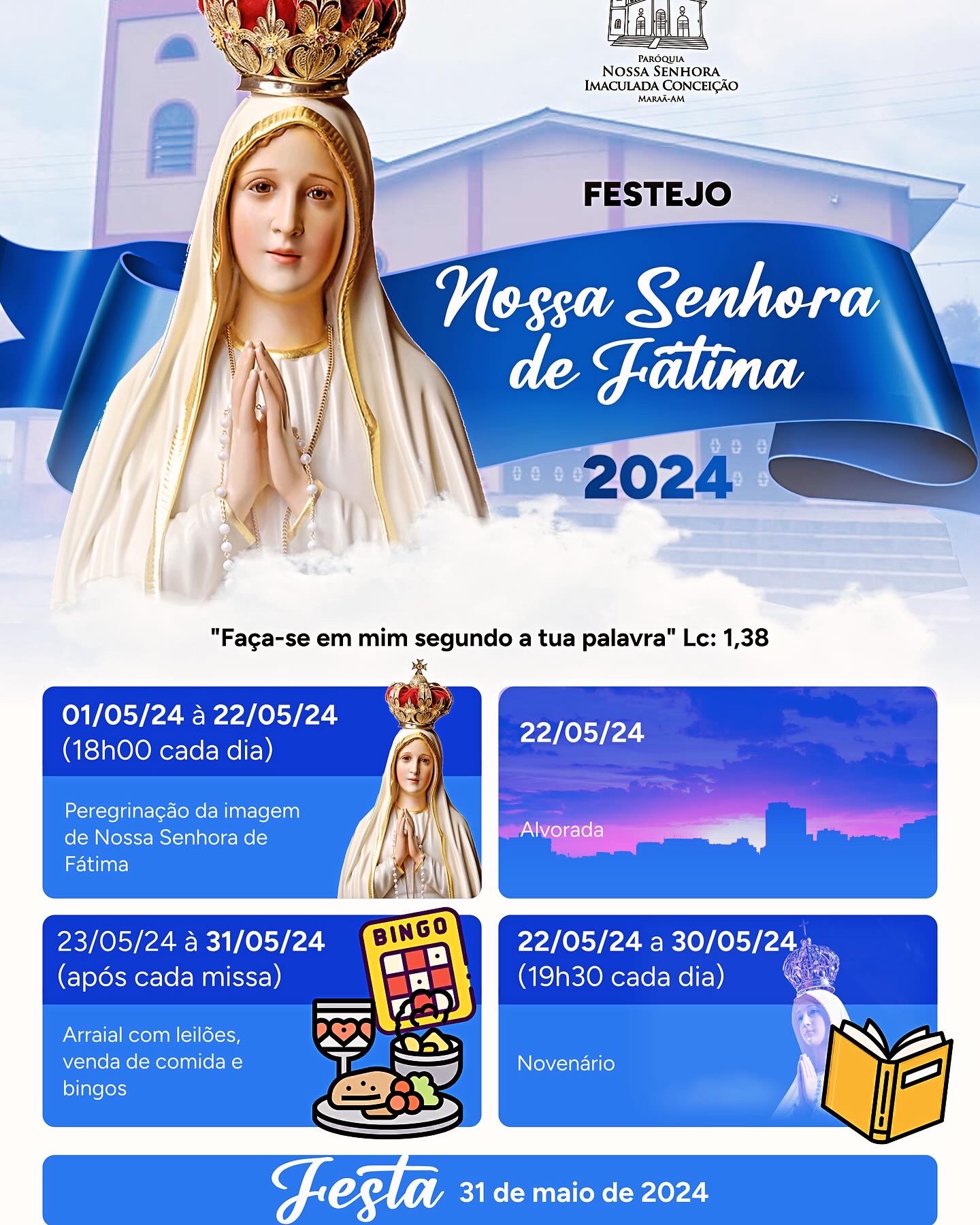 Programação festejo