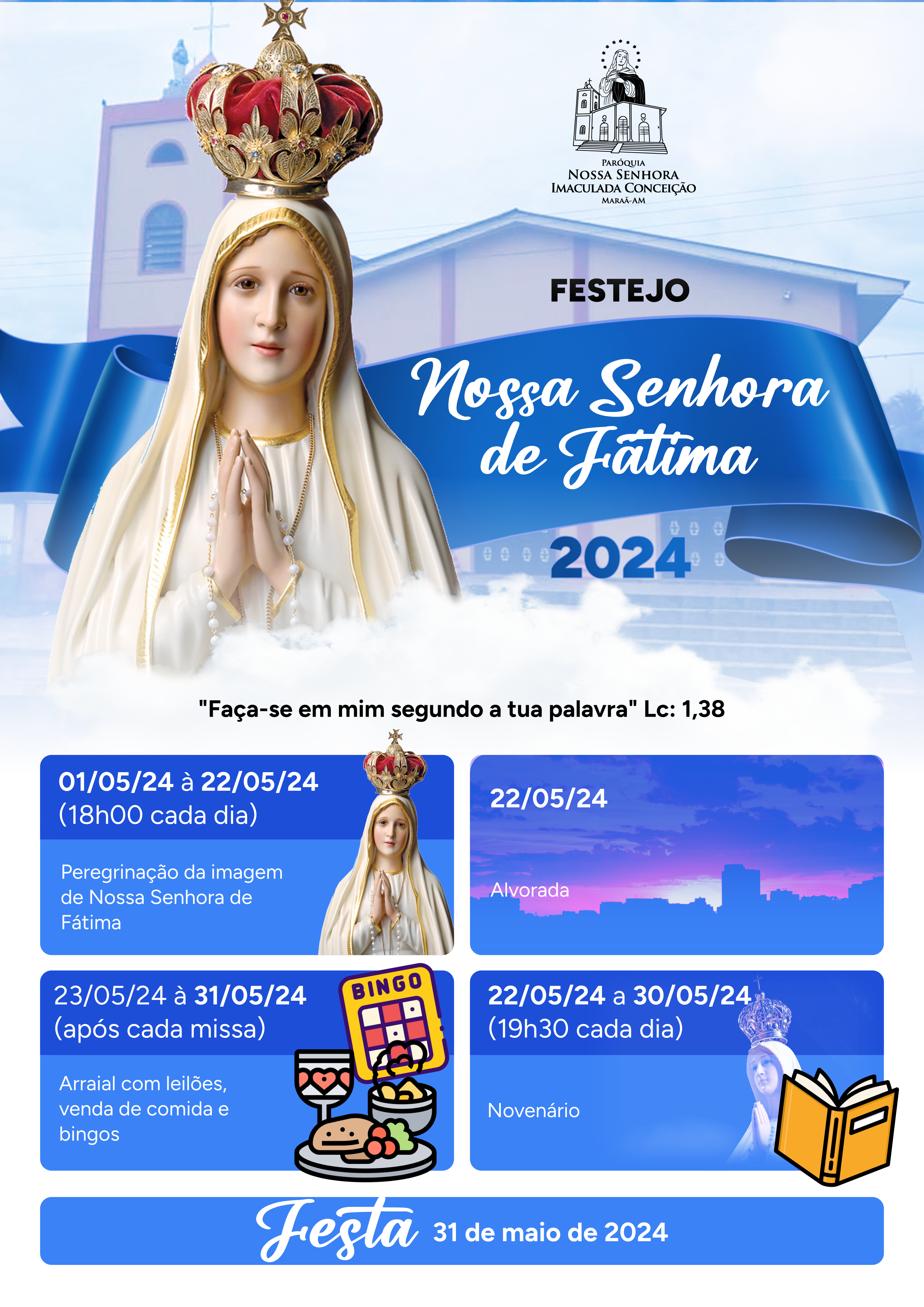 Festejo Nossa Senhora de Fátima 2024